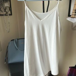 NWOT White tank top size 1X. By Zenana